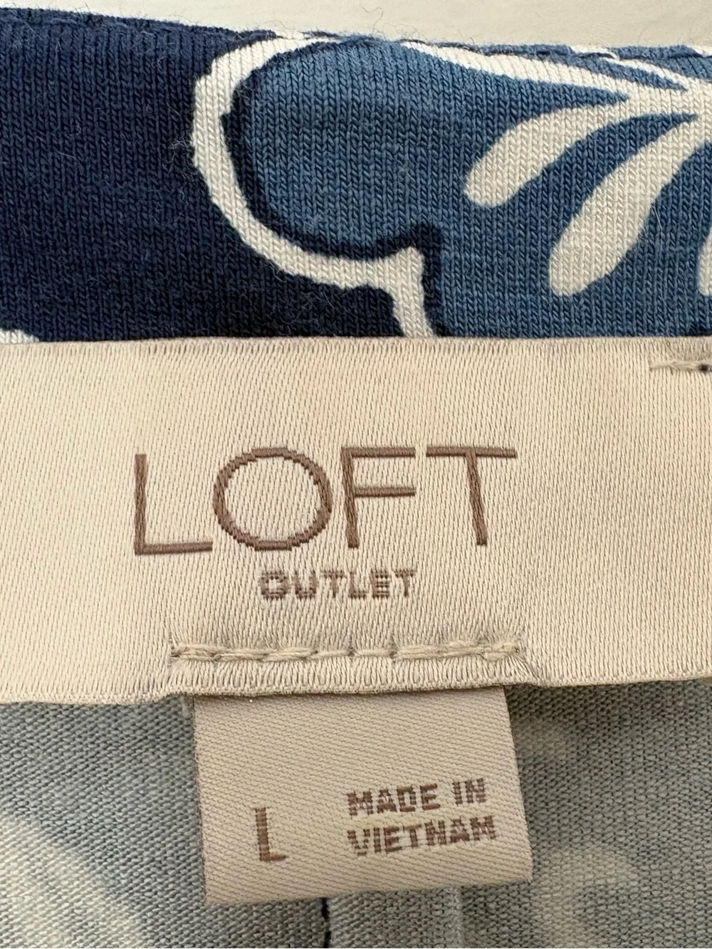 LOFT navy white